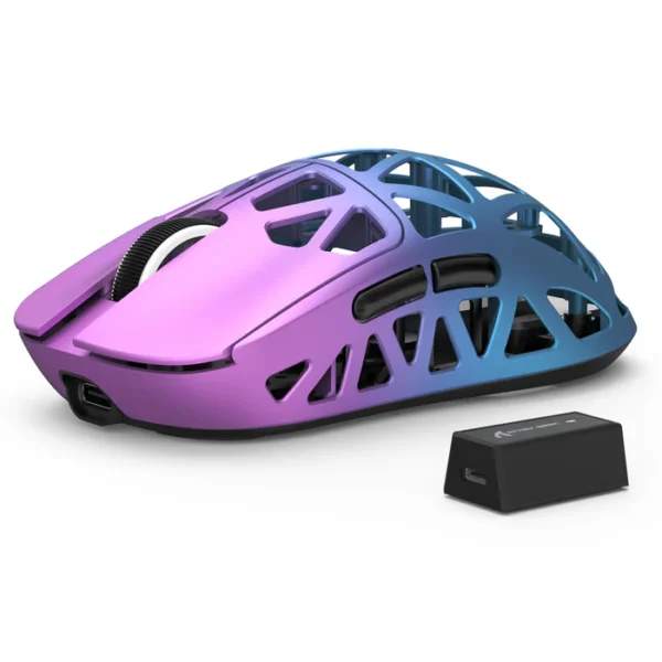 Attack Shark R2 Magnesium Alloy PAW3950 8K Gaming Wireless Mouse – Black/Grey/White/Retro White/Purple Blue