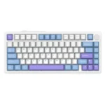 ATTACK SHARK X85 Wireless Mechanical RGB Gaming Keyboard – Gradient Black/White Purple/BlackBerry (Linear White Jade Switches) - Image 3