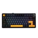Aula F75 75% Wireless RGB Mechanical Gaming Keyboard – Black/Light Blue/Black [Side-Printed]/Blue [Side-Printed]/Gradient Purple/Black Contour/White Contour/Comics (Reaper Linear Switches/Ice Vein Linear Switches/ Star Vector Switches/ Seiya Siwtches)