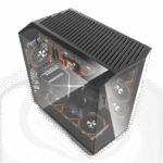 DarkFlash DY470 Mid-Tower ATX Gaming Case – Black/White (without Fans) - Image 3