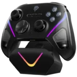 EasySMX D10 Wireless Gaming Controller with TMR Sticks, Charging Dock, Trigger Lock – Farout Purple/Wirtanen Green/Black - Image 3