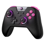 EasySMX X05 RGB Wireless Gaming Controller with Hall Effect Joysticks – Oyster White/Lime/Black - Image 3