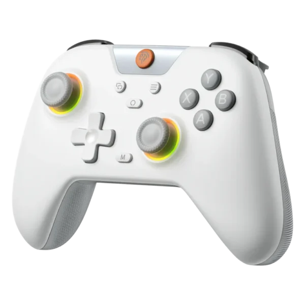 EasySMX X05 RGB Wireless Gaming Controller with Hall Effect Joysticks – Oyster White/Lime/Black