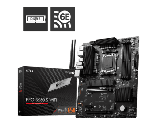 MSI PRO B650-S WIFI ATX AM5 DDR5 Gaming Motherboard