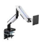 MXG HMA-12R Heavy Duty RGB Gaming Monitor Arm – Matte White - Image 3