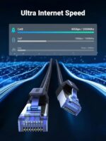 UGREEN 30799 CAT 8 F/FTP Round Braided Ethernet Cable – 5 Meter (High Speed 40Gbps 2000Mhz) - Image 3