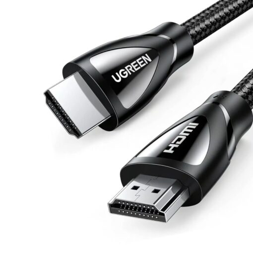 UGREEN 80402 3.5mm 8K HDMI to HDMI Cable – 1.5 Meter (Braided Black)