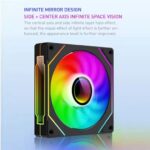 UPSIREN UF-1 Prism 4 Pro PWM ARGB 120mm Fan – Black/White - Image 3