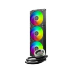 ID-COOLING FX360 INF ARGB 360mm AIO Liquid CPU Cooler w/ Infinity Mirror Display – Black