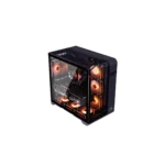 Frozer Infinity Plus ATX ARGB Gaming Case (4x ARGB Fans) – Black/White - Image 6