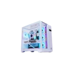 Frozer Infinity Plus ATX ARGB Gaming Case (4x ARGB Fans) – Black/White