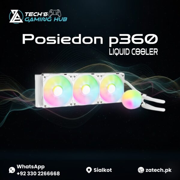 Poseidon P360 Liquid Cooler, an all-in-one CPU cooling solution designed for high-performance gaming PCs.