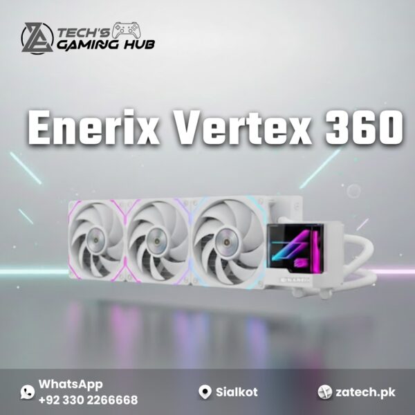 Enerix Vertex 360 All-In-One (AIO) Liquid CPU Cooler.