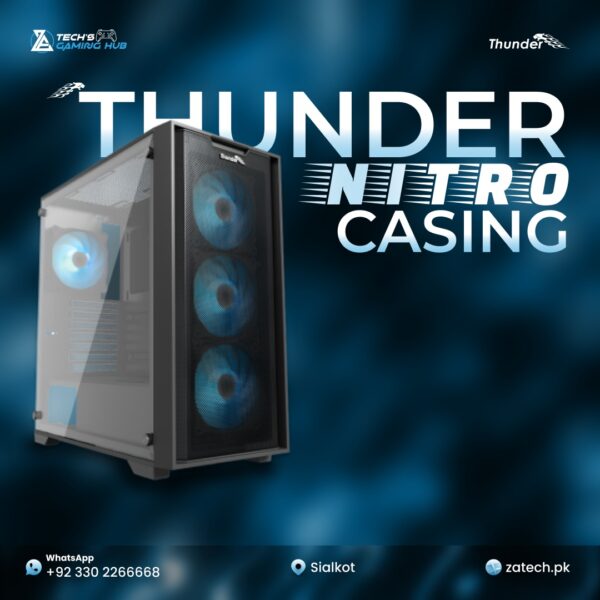 Thunder Nitro Casing Black With Infinity Fans