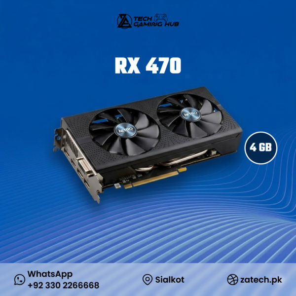 Sapphire NITRO Radeon RX 470 4GB graphics card.
