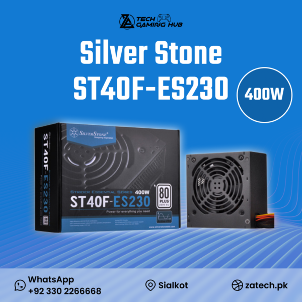 SilverStone Strider Essential Series ST40F-ES230 computer power supply unit.