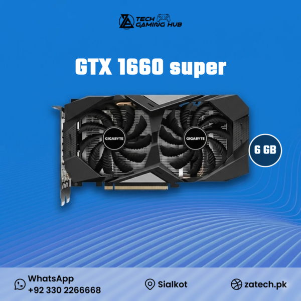 Gigabyte GeForce GTX 1660 Super OC 6G graphics card.