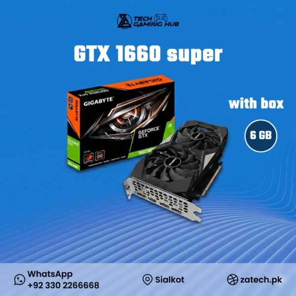Gigabyte GeForce GTX 1660 Super OC 6G graphics card.