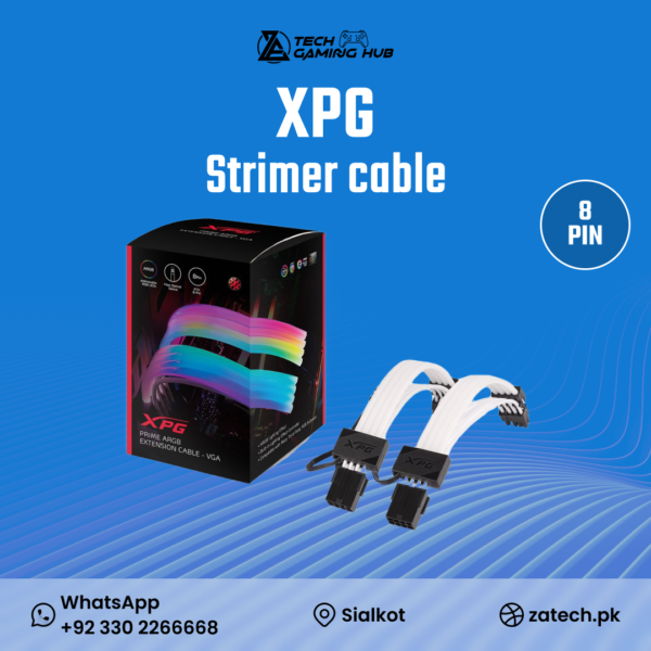 XPG Prime ARGB Extension Cable - VGA, used for lighting up graphics card power connectors.