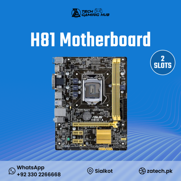 ASUS H81M-A motherboard, a Micro-ATX board designed for 4th Generation Intel Core processors using the LGA 1150 socket.