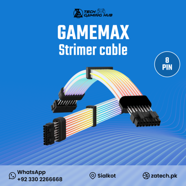 GameMax VGA/CPU 2x8pin ARGB PSU Extension Cable