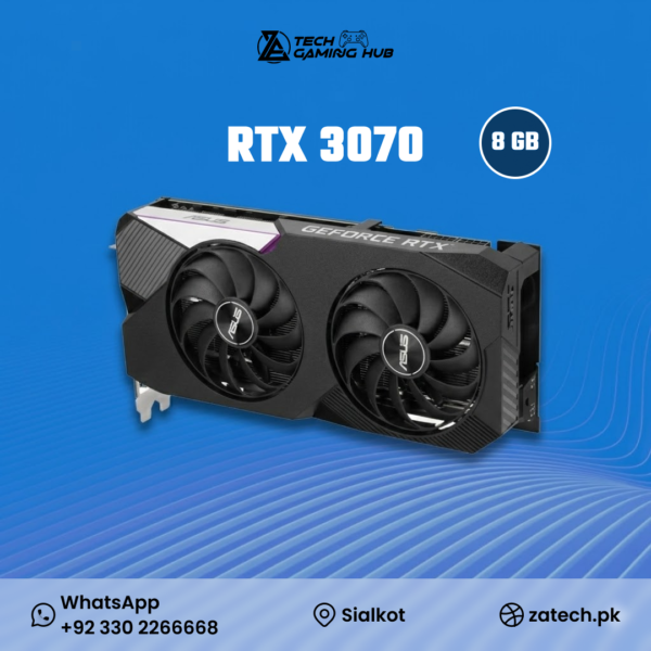ASUS Dual GeForce RTX 3070 8GB GDDR6 graphics card,