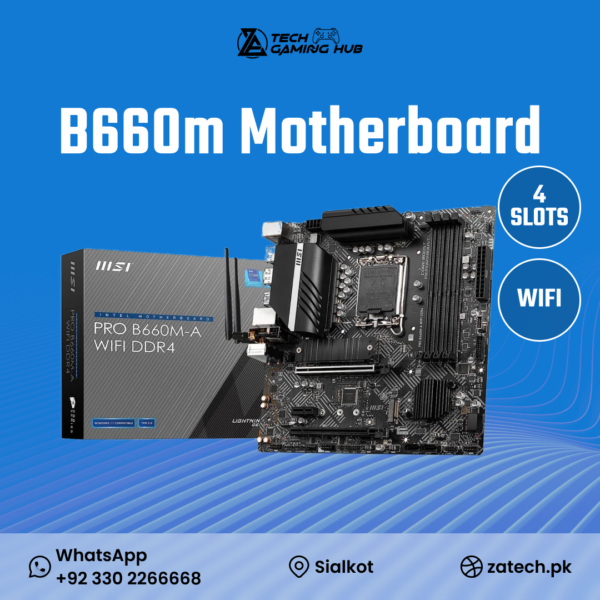 MSI PRO B660M-A WIFI DDR4 desktop motherboard,