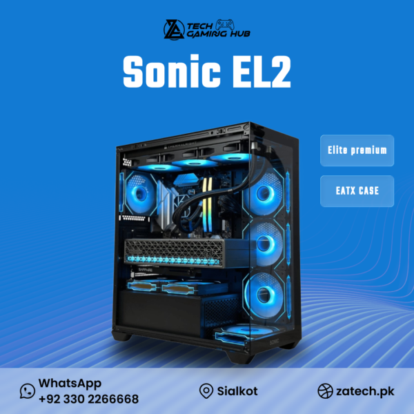 Sonic EL2 EATX Gaming Case, a premium computer chassis designed for high-end builds.