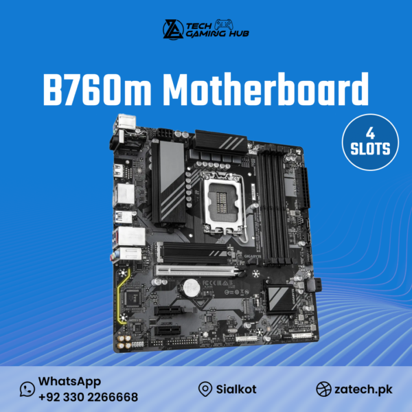 Gigabyte B760M DS3H WIFI6E GEN5 motherboard.