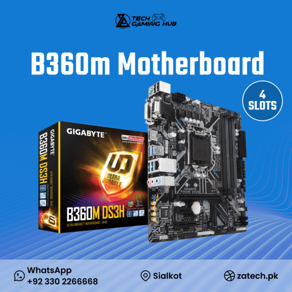 Gigabyte B360M DS3H motherboard.