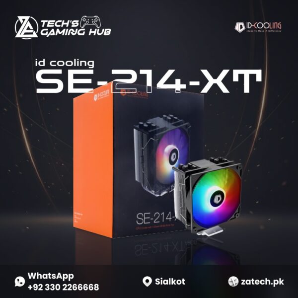 ID-COOLING SE-214-XT ARGB CPU Air Cooler Black.