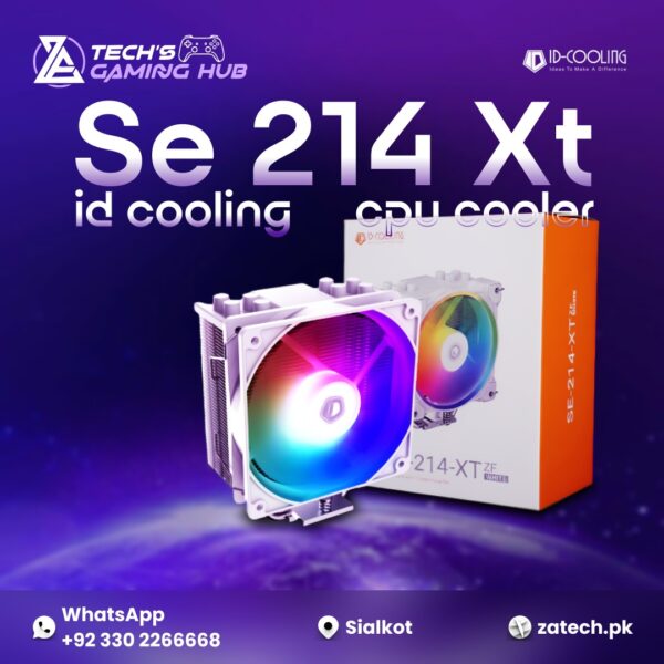 ID-COOLING SE-214-XT ARGB CPU Air Cooler White.