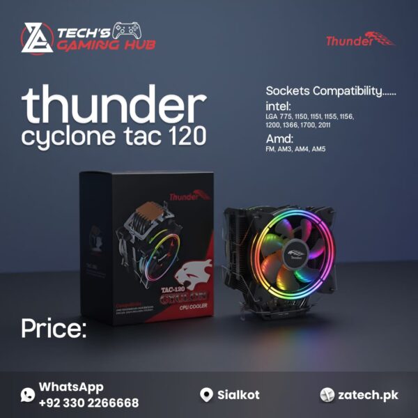 Thunder Cyclone TAC-120 CPU Cooler.