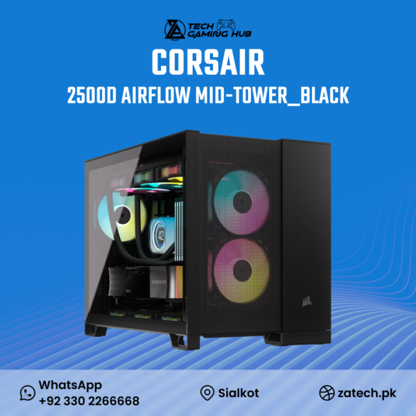 Corsair 2500D AIRFLOW Mid-Tower Black computer case,