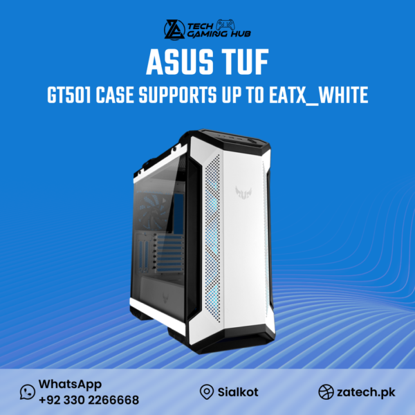 ASUS TUF Gaming GT501 White Edition PC case.