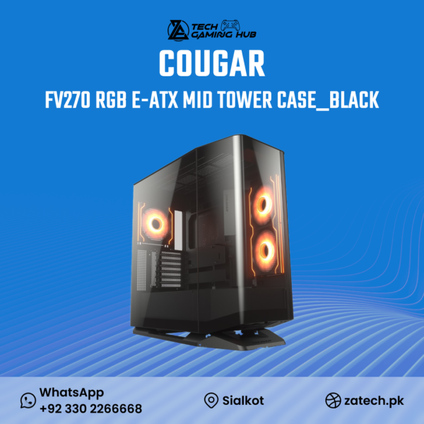 Cougar FV270 RGB E-ATX Mid Tower PC Case.