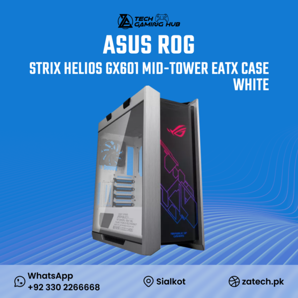 ASUS ROG Strix Helios GX601 White Edition computer case.