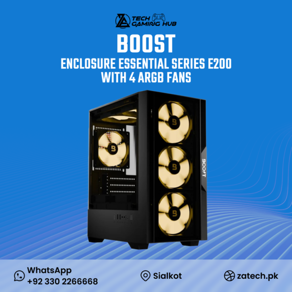 Boost Enclosure Essential Series E200 gaming PC case.