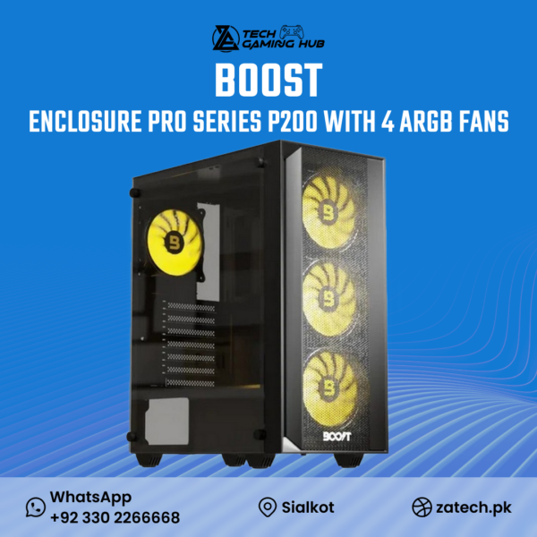 Boost Enclosure Pro Series P200 gaming casing,