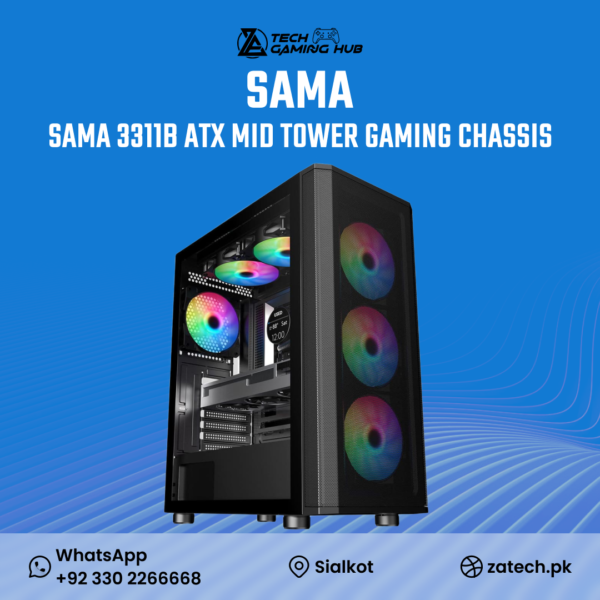 SAMA 3311B ATX Mid Tower Gaming Case