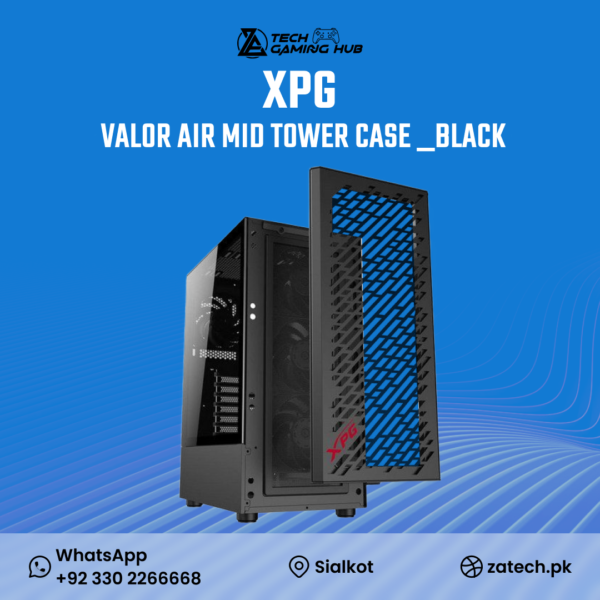 XPG Valor Air Mid-Tower Gaming Case in Black,