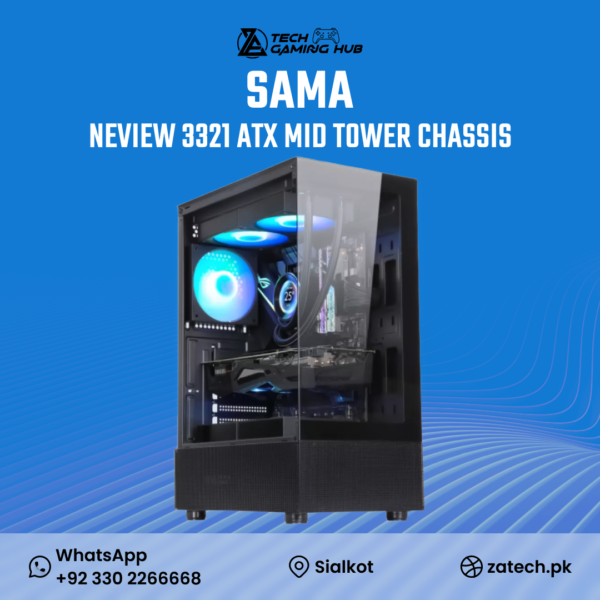 SAMA Neview 3321 ATX Mid Tower Gaming Chassis.