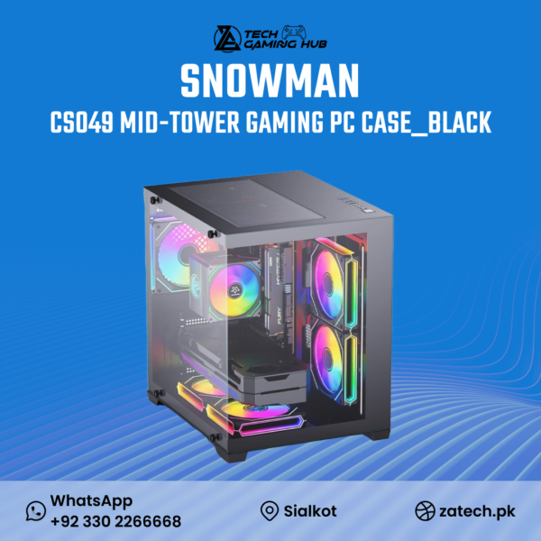 Snowman CS049 Mid-Tower Gaming PC Case