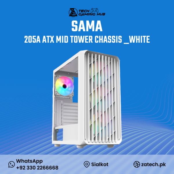 SAMA 205A ATX Mid Tower Gaming Chassis. Key features of this PC case