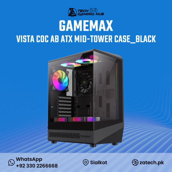 GameMax Vista COC AB Mid-Tower PC Case.