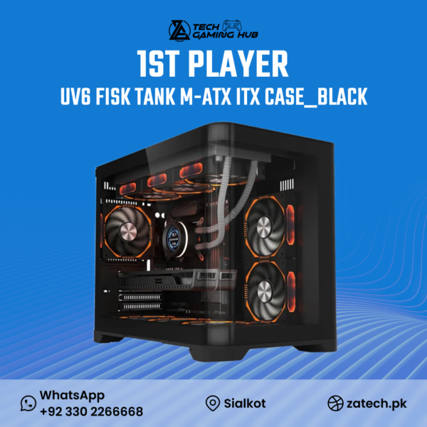 1ST PLAYER UV6 Mid-Tower gaming PC case,