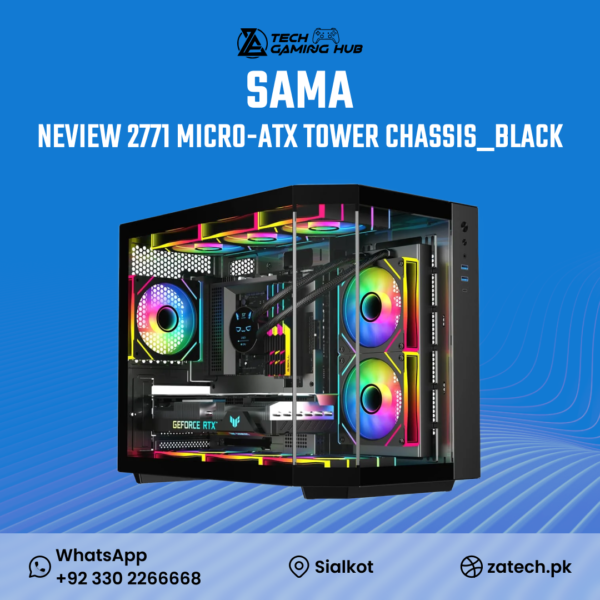 SAMA Neview 2771 Micro-ATX Tower Gaming Chassis.