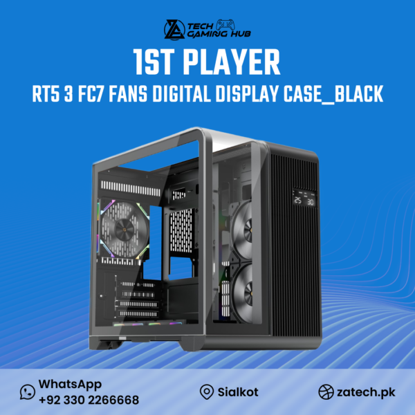 1STPLAYER RT5 Black PC Gaming Case.