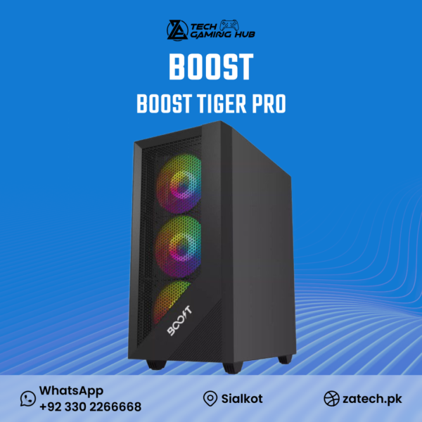 Boost Tiger Pro RGB Mid-Tower ATX Case.