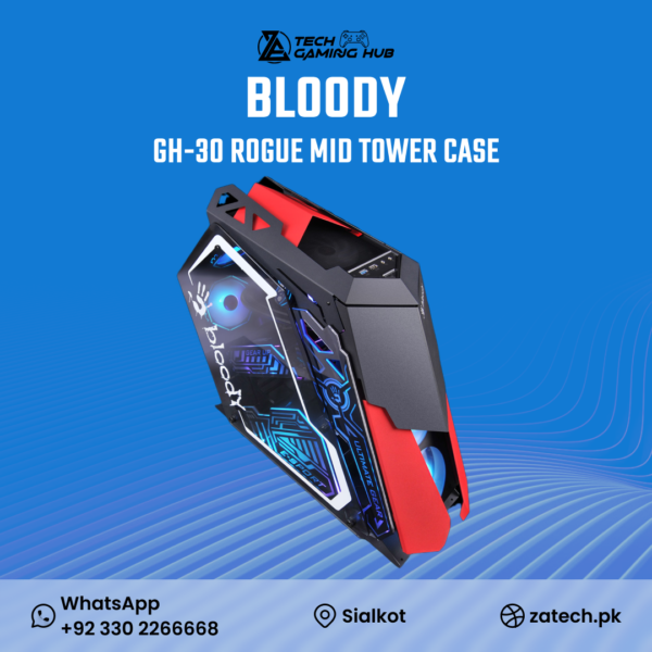 A4Tech Bloody GH-30 Rogue Mid-Tower Gaming Case.